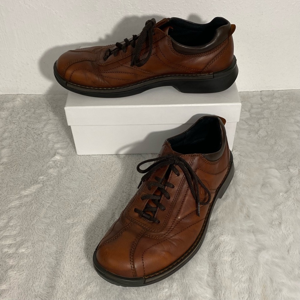 Ecco Neoflexor Brown Leather Oxfords Size 42 EU (US 8 - 8.5)